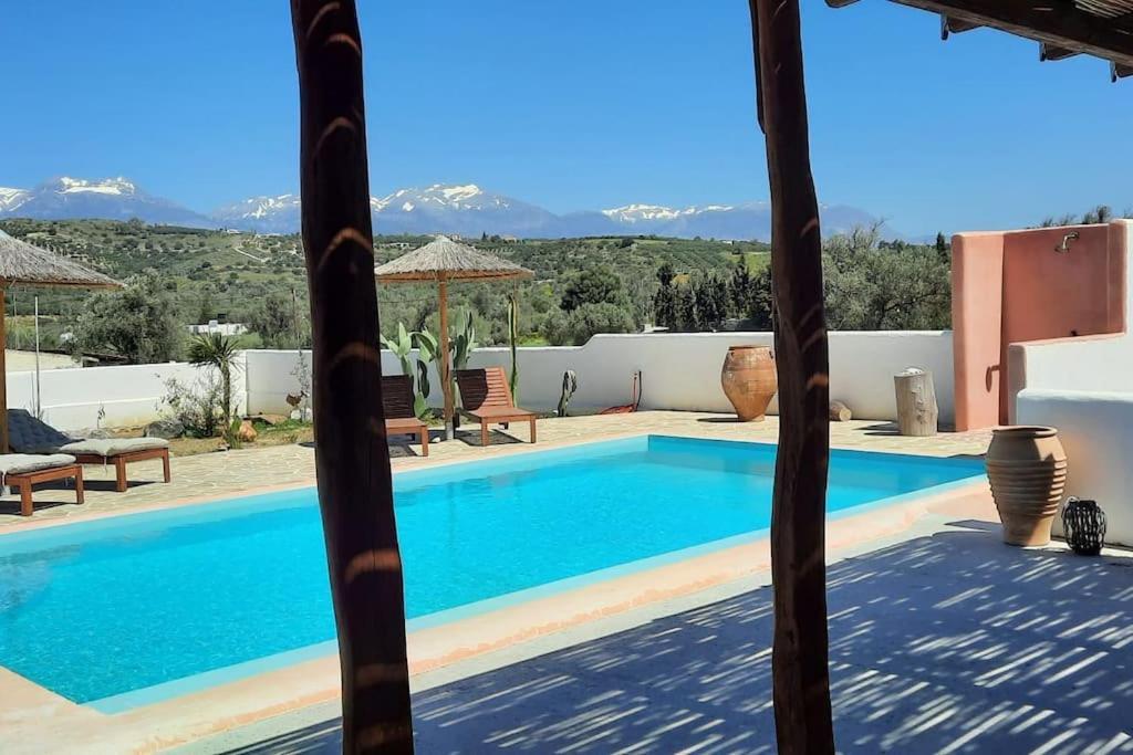 Villa Louloudia Stylish Luxury Villa With Private Pool Pitsidia Exteriör bild